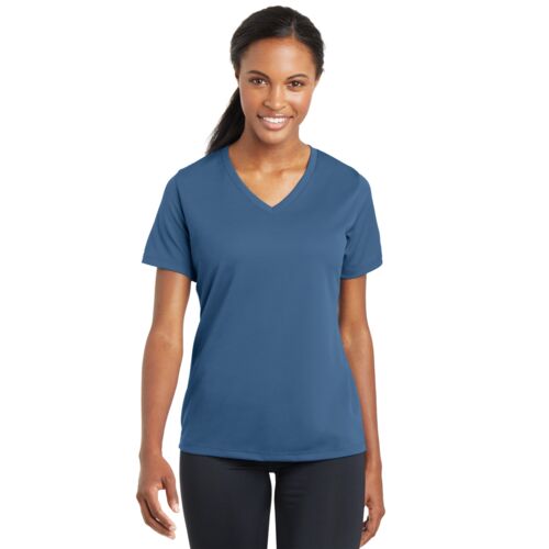 Ladies PosiCharge ® RacerMesh ® V Neck Tee Thumbnail