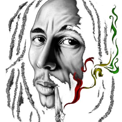 Marley Smoking (Black Shirt Only) Thumbnail