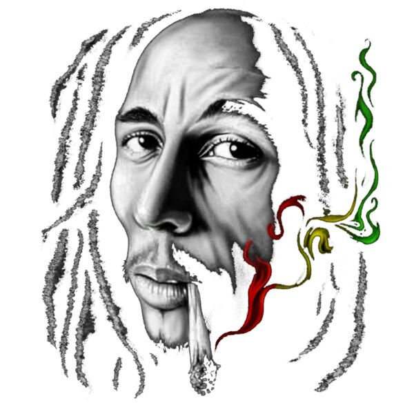 Marley Smoking (Black Shirt Only) Thumbnail